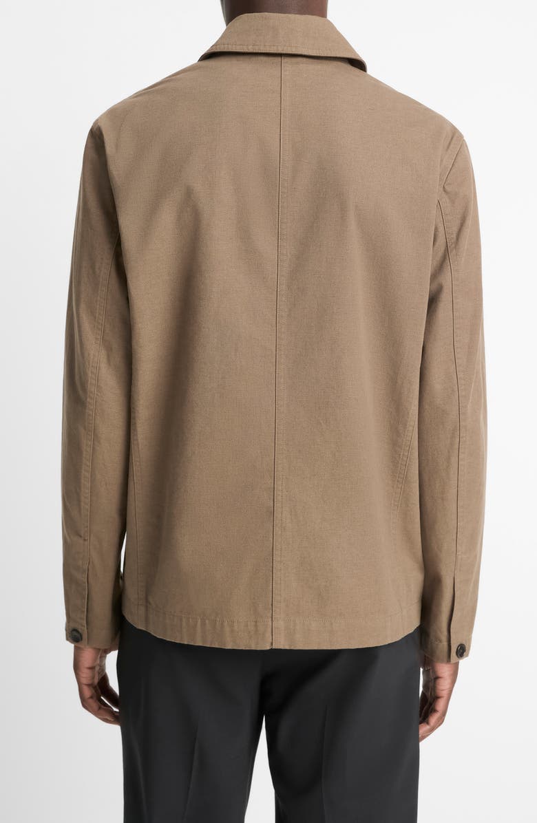 Vince Cotton & Linen Chore Jacket, Alternate, color, Shroom