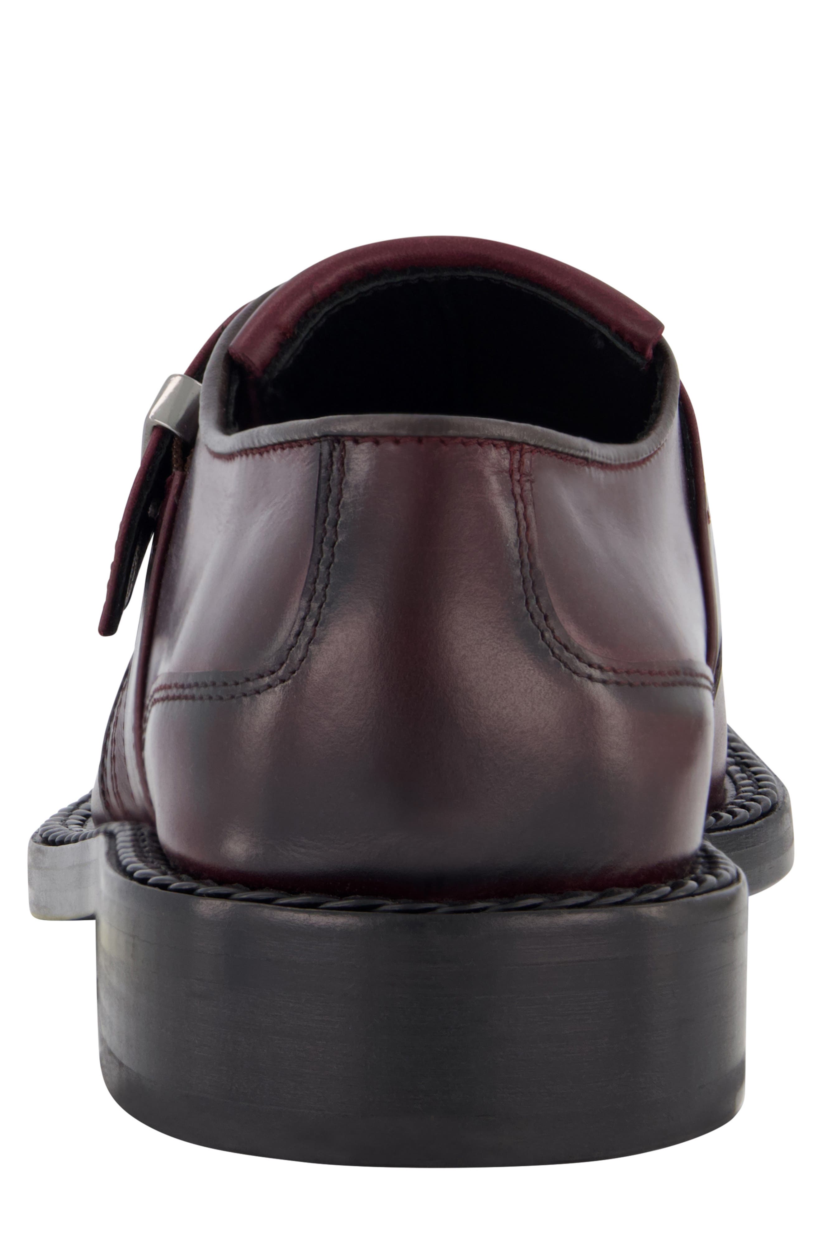 KARL LAGERFELD PARIS Monk Strap Kiltie Loafer, Alternate, color, Wine