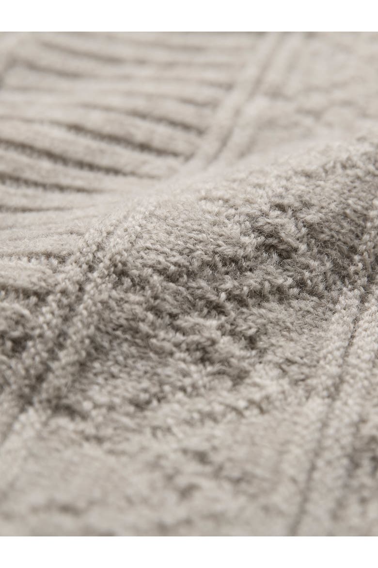 British Wool Crew Neck Knitted Vest, Alternate, color, Undyed Taupe