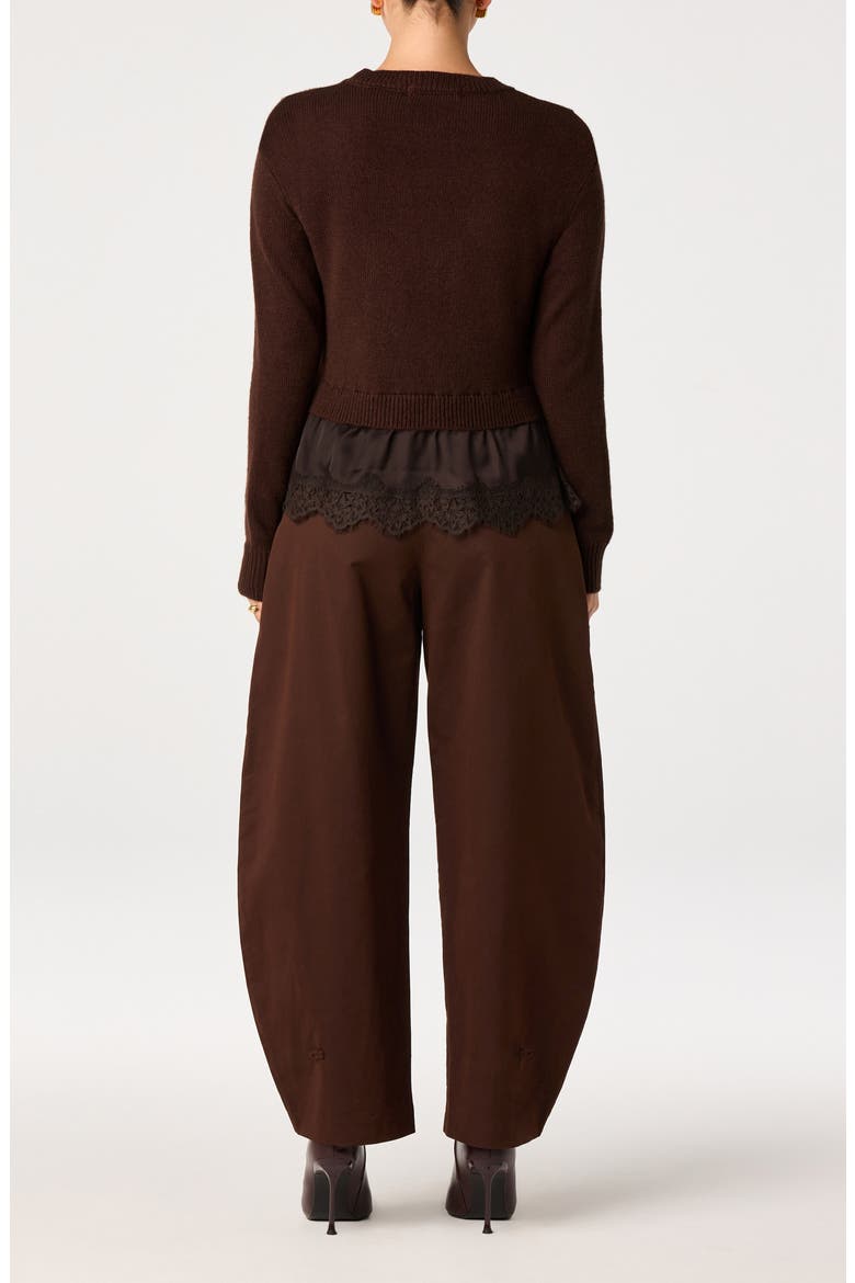 Juliette Crewneck Sweater, Alternate, color, BROWN