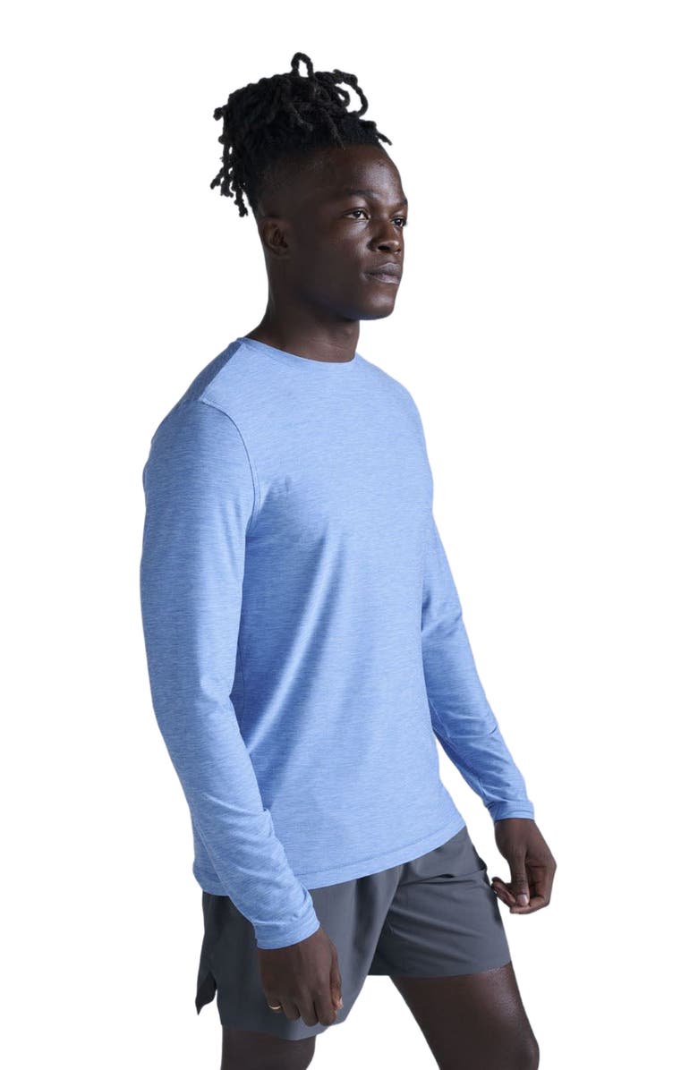 2XU Men's Signature Long Sleeve Tee, Alternate, color, Silverlake Blue/Silverlake Blu