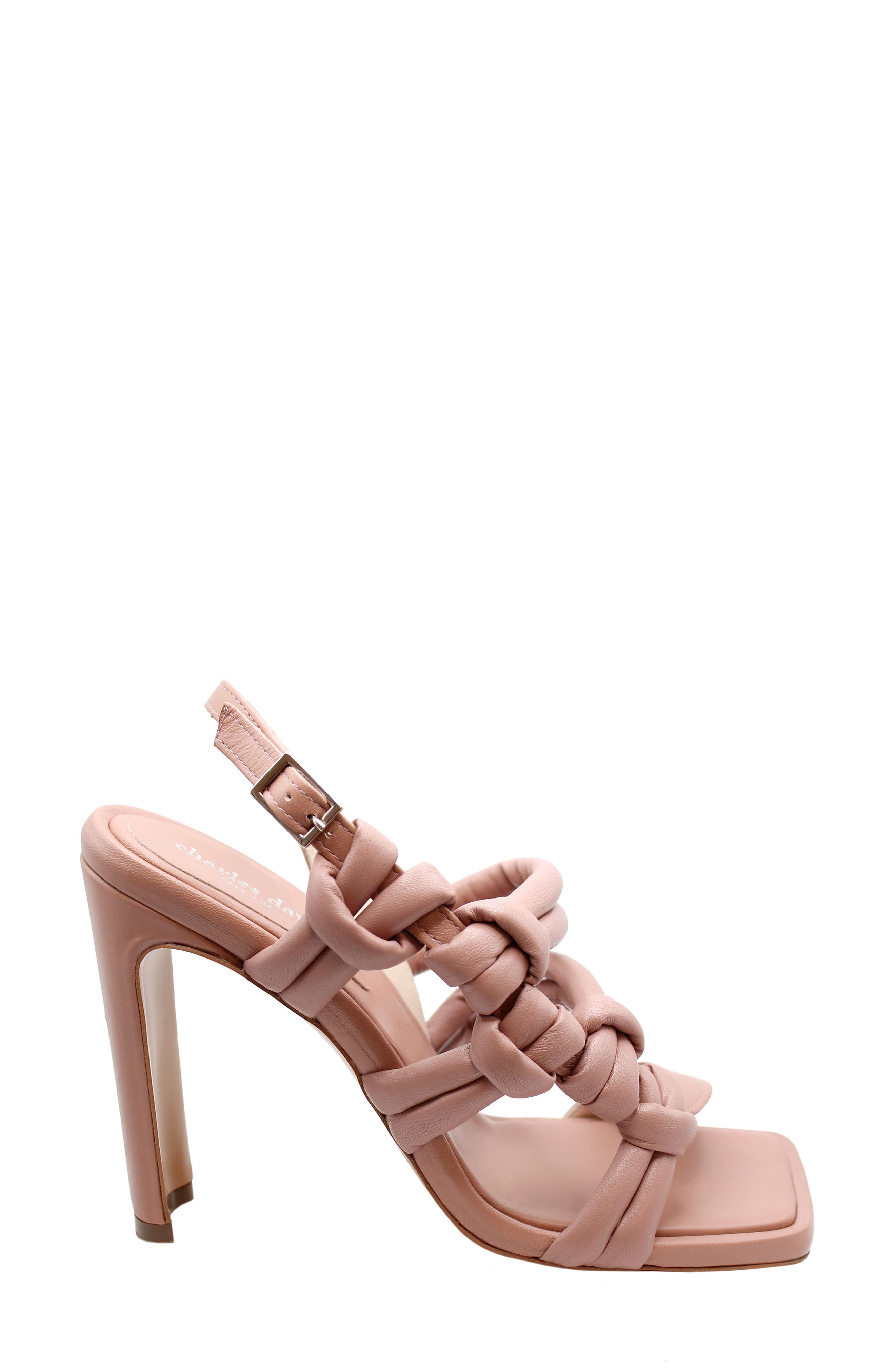 Charles David Lonestar Knotted Sandal, Alternate, color, Clay