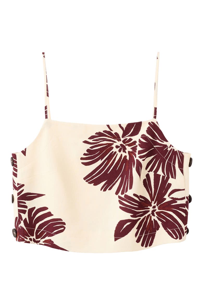 Floral Cotton Tank, Alternate, color, ECRU