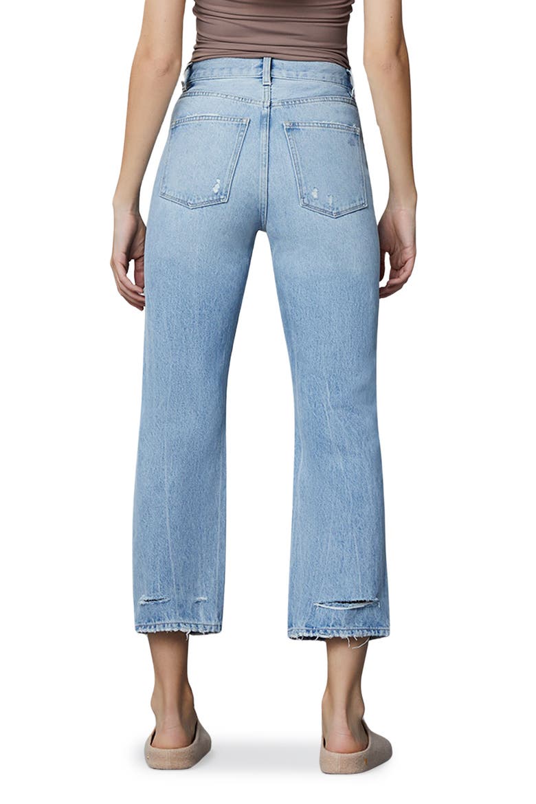 Emilie Straight Leg Crop Jeans, Alternate, color, LT SEAGLASS