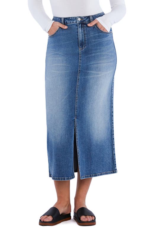 Wash Lab Denim Cottage Denim Skirt In Cottage Denim