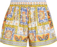 Ramy Brook Angelina Tile Print Shorts