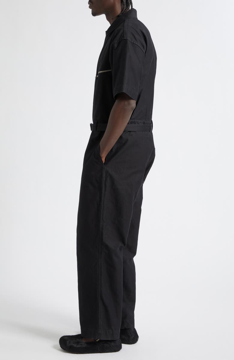 SONG FOR THE MUTE x Birkenstock The Rebel Washed Drill Jumpsuit, Alternate, color, Black