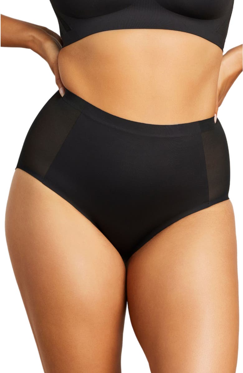 Siella Sexy Smooth Shaping Brief, Main, color, Black