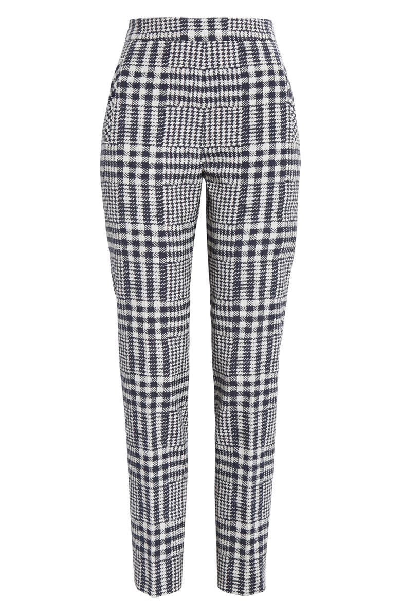 HUGO Hanette Plaid Ankle Pants, Alternate, color, 