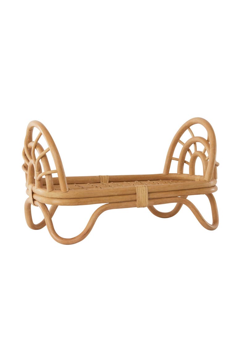 Rainbow Doll Bed, Main, color, Nature