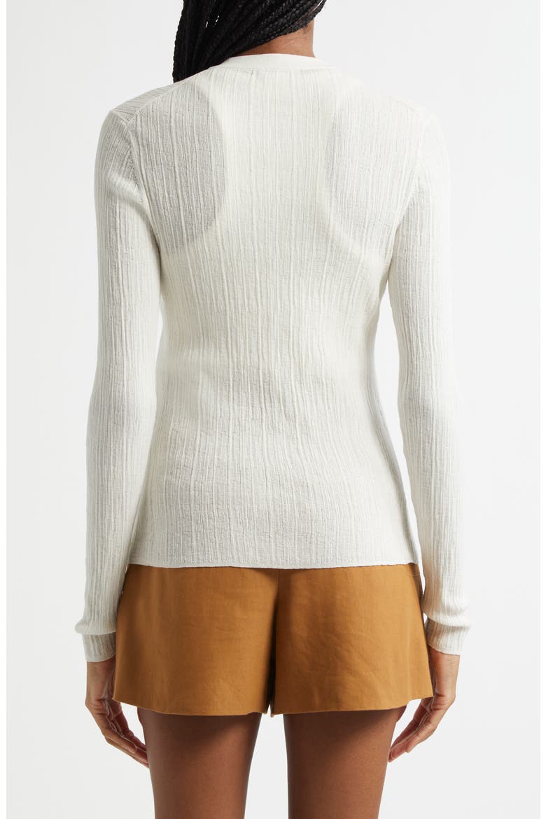 Fisher Rib Cardigan, Alternate, color, BRIGHT WHITE