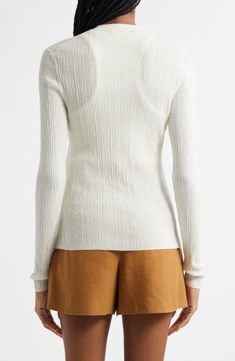 A.L.C. Fisher Rib Cardigan, Alternate, color, Bright White