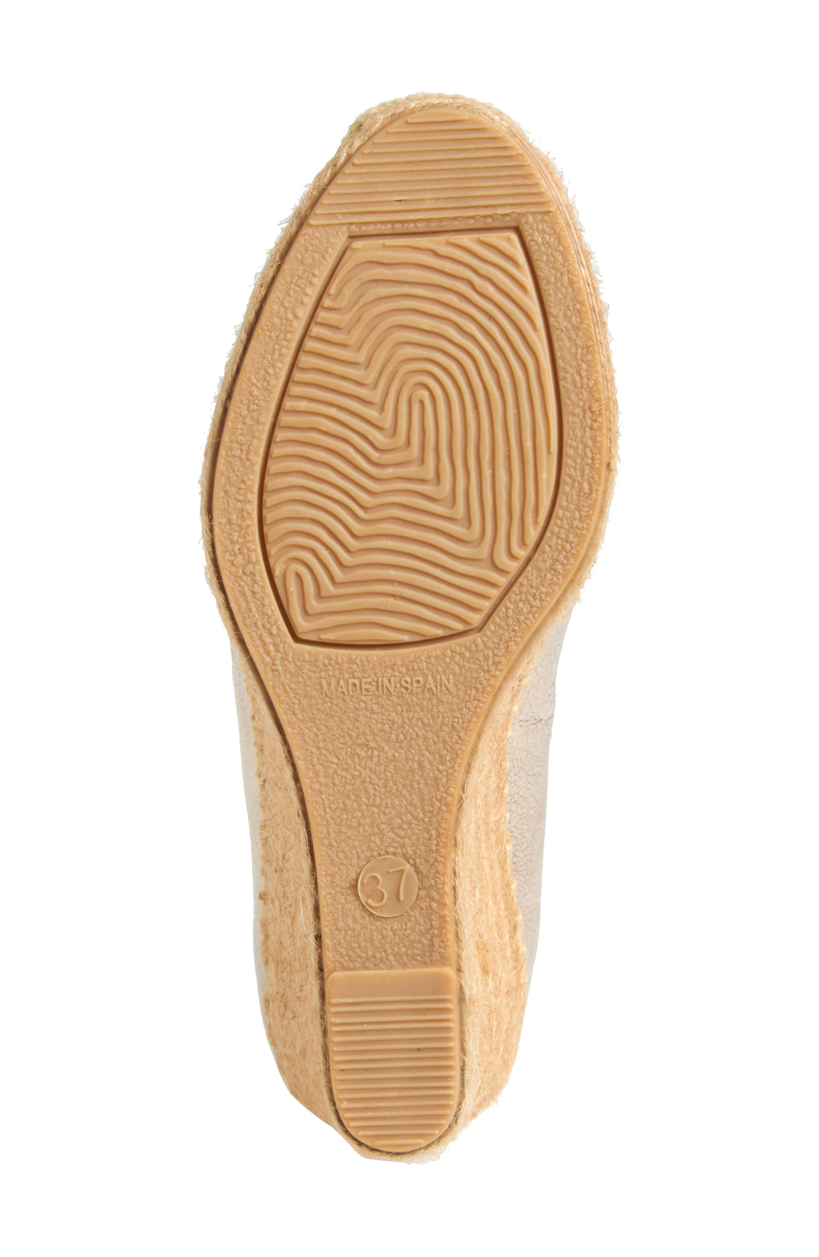 Scoop Espadrille Platform Wedge Pump, Alternate, color, CHAMPAGNE