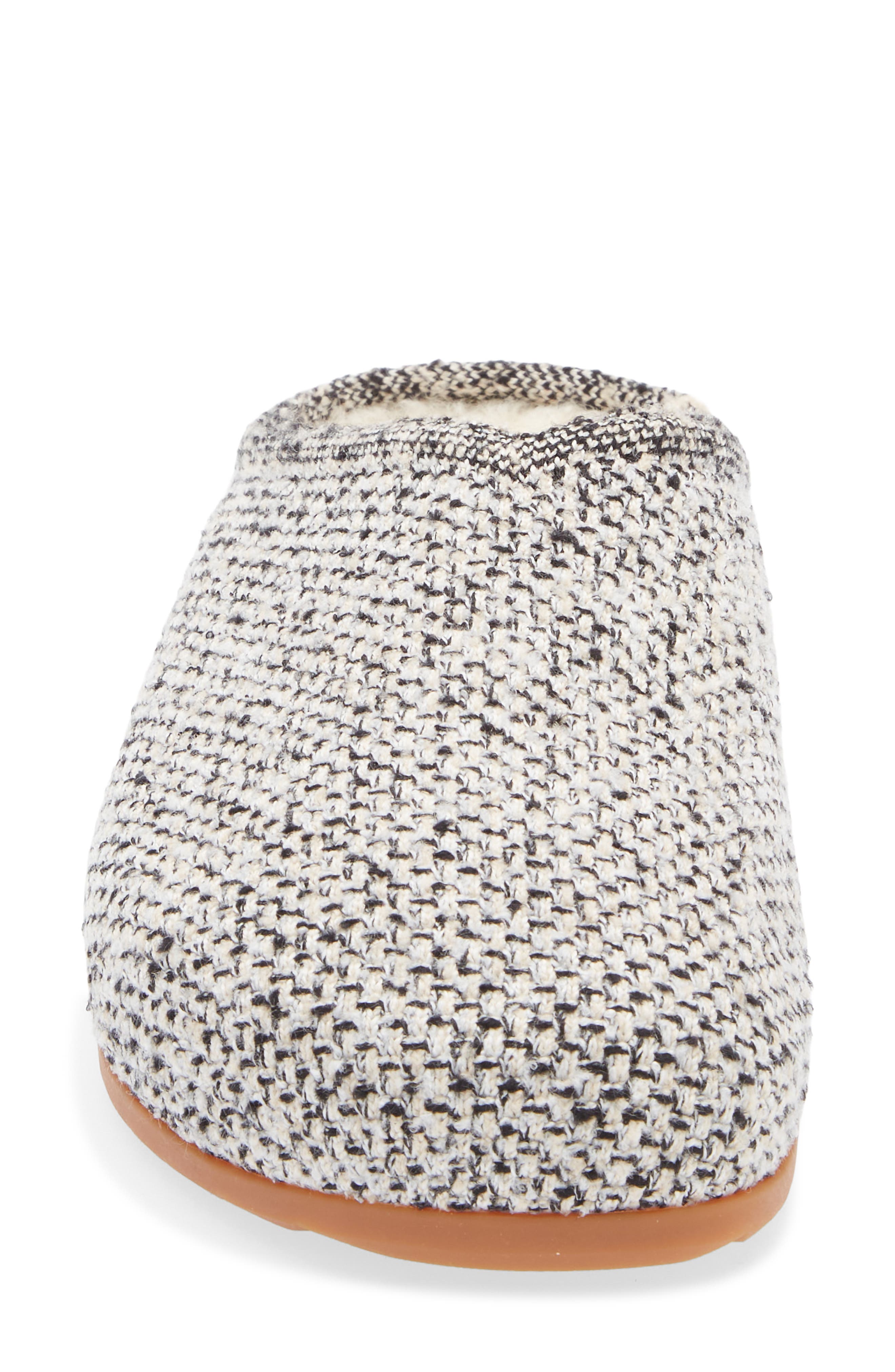 Rothy's The Cozy Faux Shearling Lined Clog, Alternate, color, Cookies And Cream Boucle