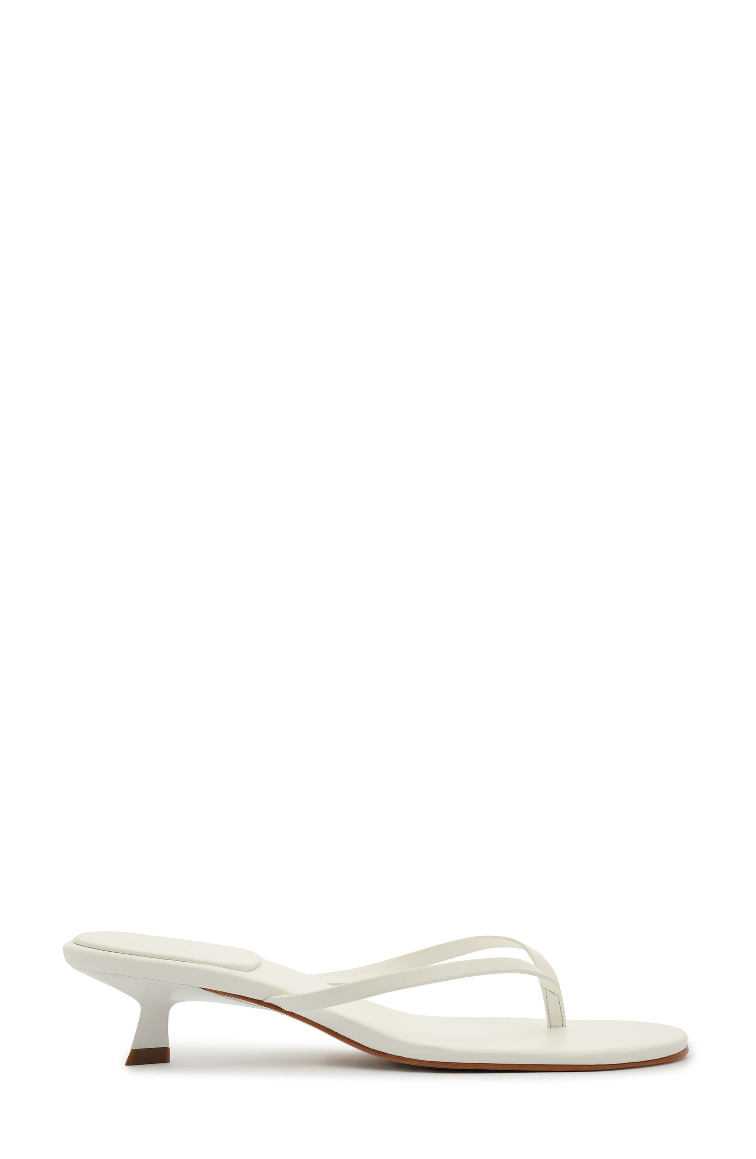 Schutz Carolyn Kitten Heel Sandal, Alternate, color, White