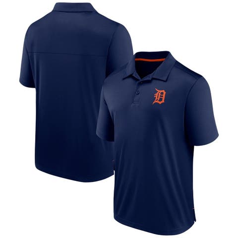 Men's Fanatics Branded  Navy Detroit Tigers Fitted Polo