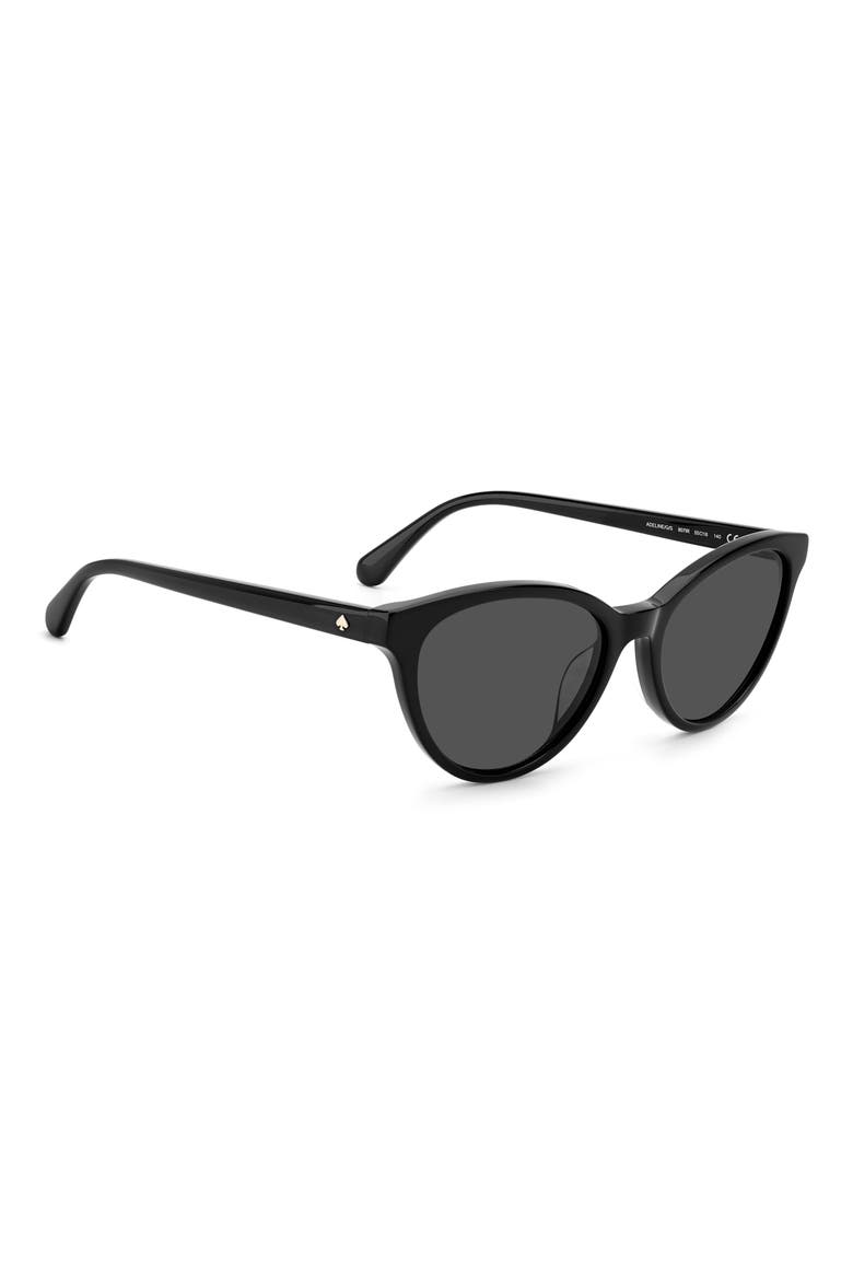 adeline 55mm gradient cat eye sunglasses, Alternate, color, BLACK