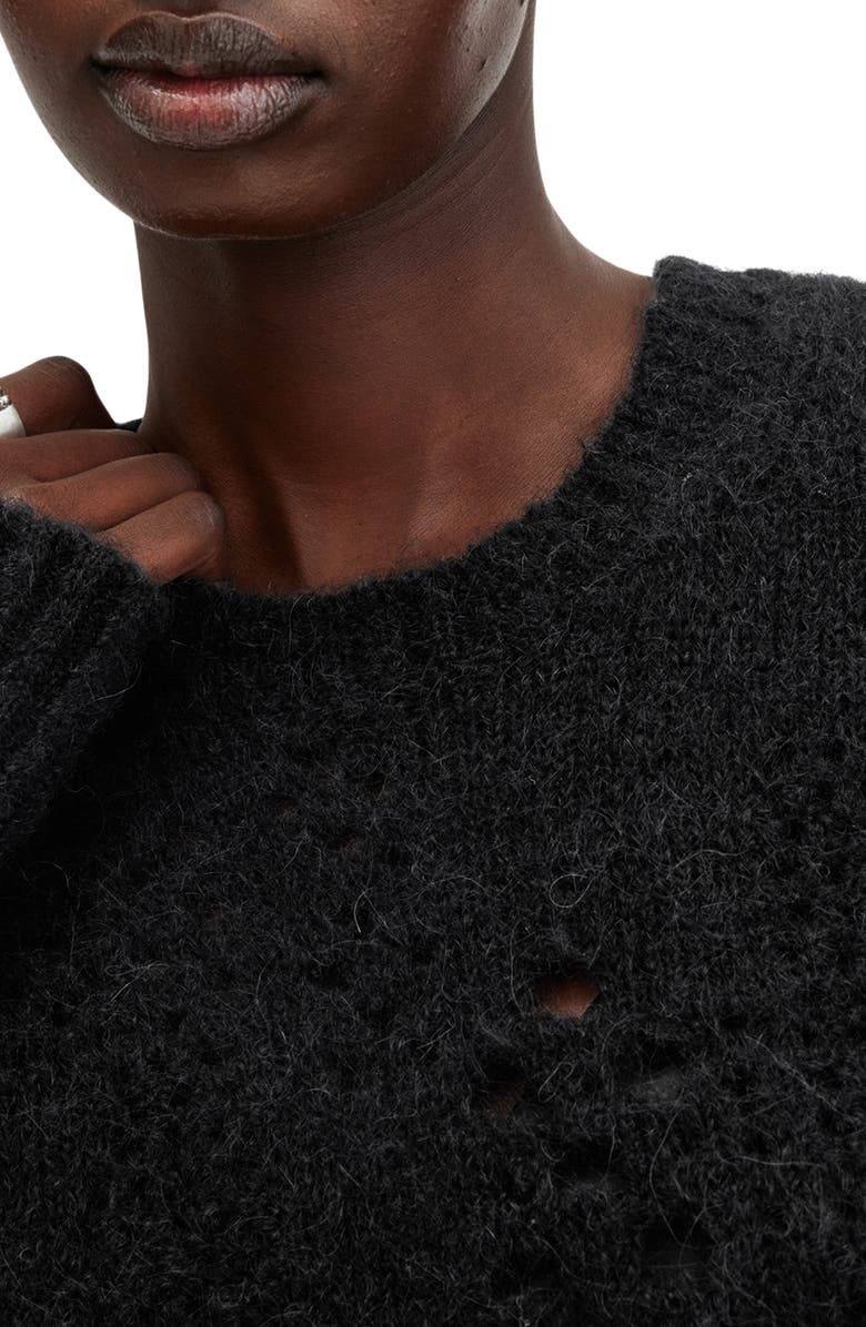 AllSaints Winnie Alpaca & Merino Wool Blend Sweater, Alternate, color, 