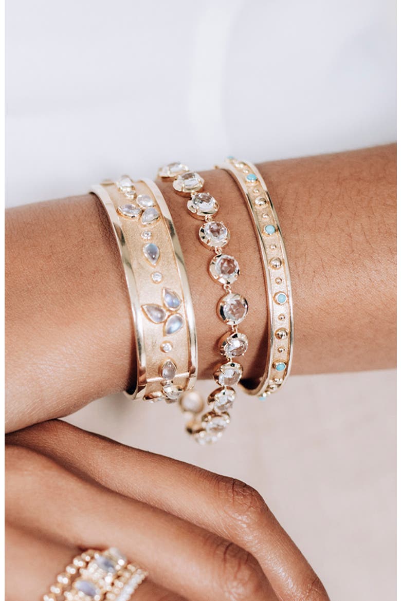 Melia Tennis Bracelet, Alternate, color, 14K YELLOW GOLD/ CLEAR TOPAZ