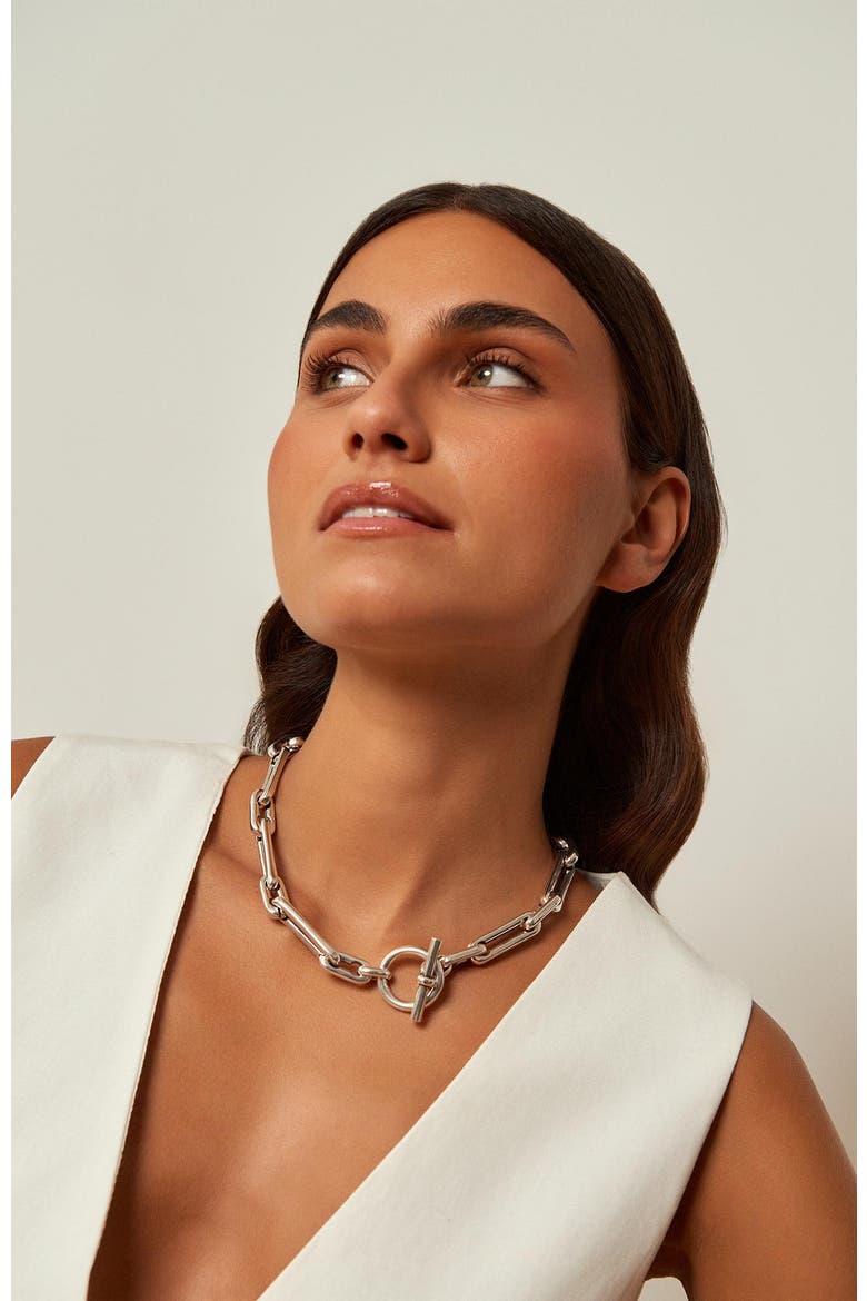 Windward Choker, Alternate, color, Silver