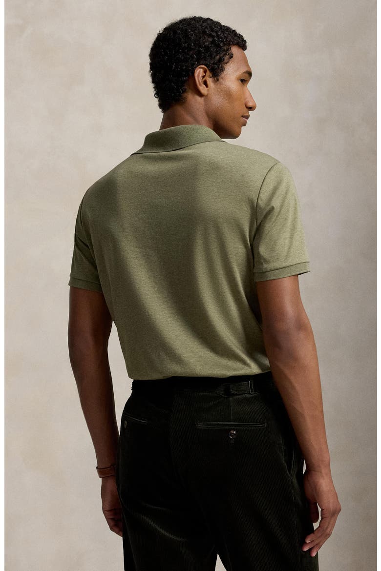 Classic Fit Solid Cotton Polo, Alternate, color, GREEN HTR