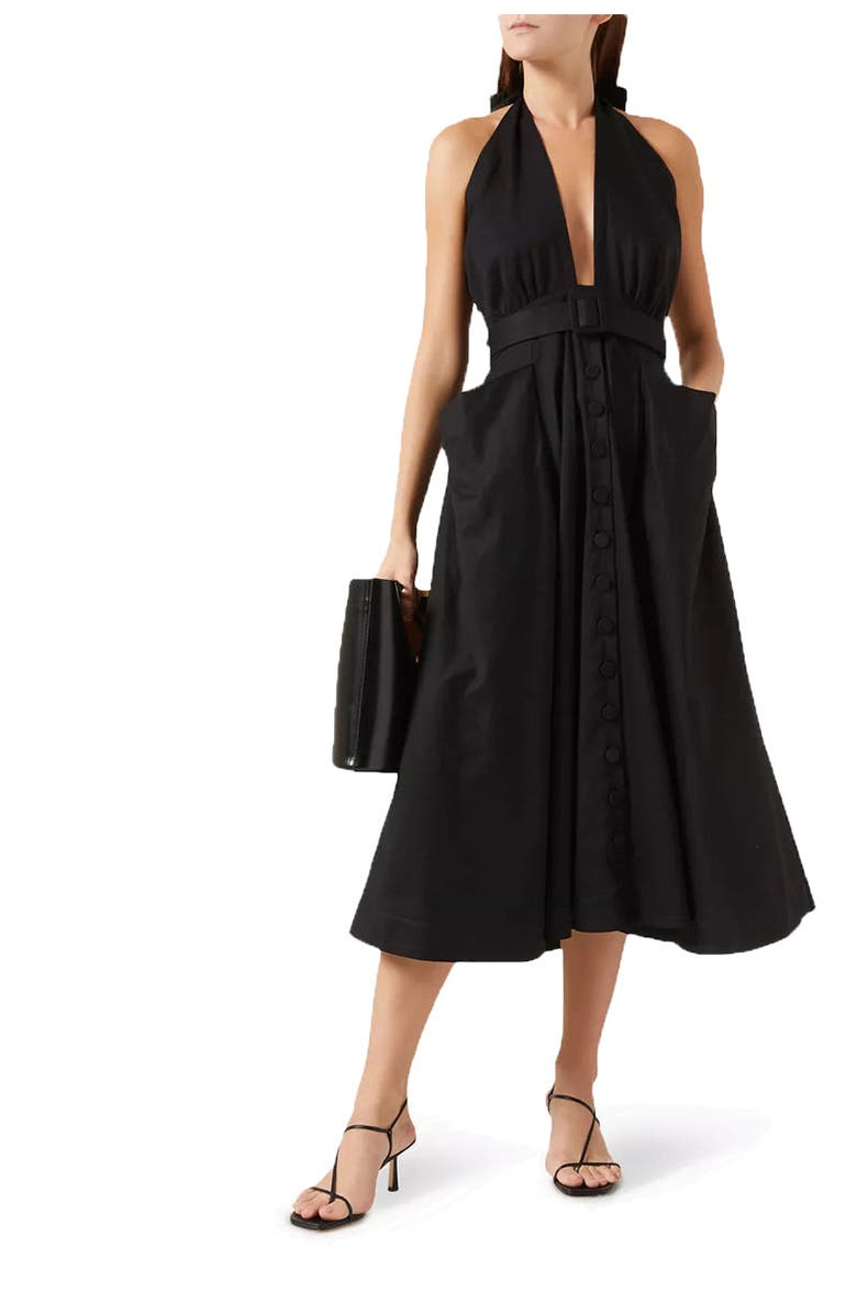NO PISE LA GRAMA Mariana Dress, Main, color, Black