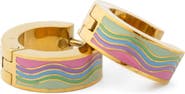 Pip Pop Girls' Pastel Rainbow Hoop Hypoallergenic Earring
