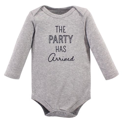 Hudson Baby Cotton Long-sleeve Bodysuits 3-pack In Multi