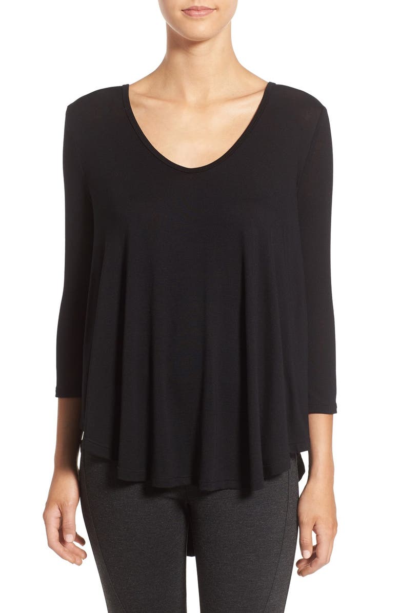 All in Favor Lace-Up Back Tee, Alternate, color,