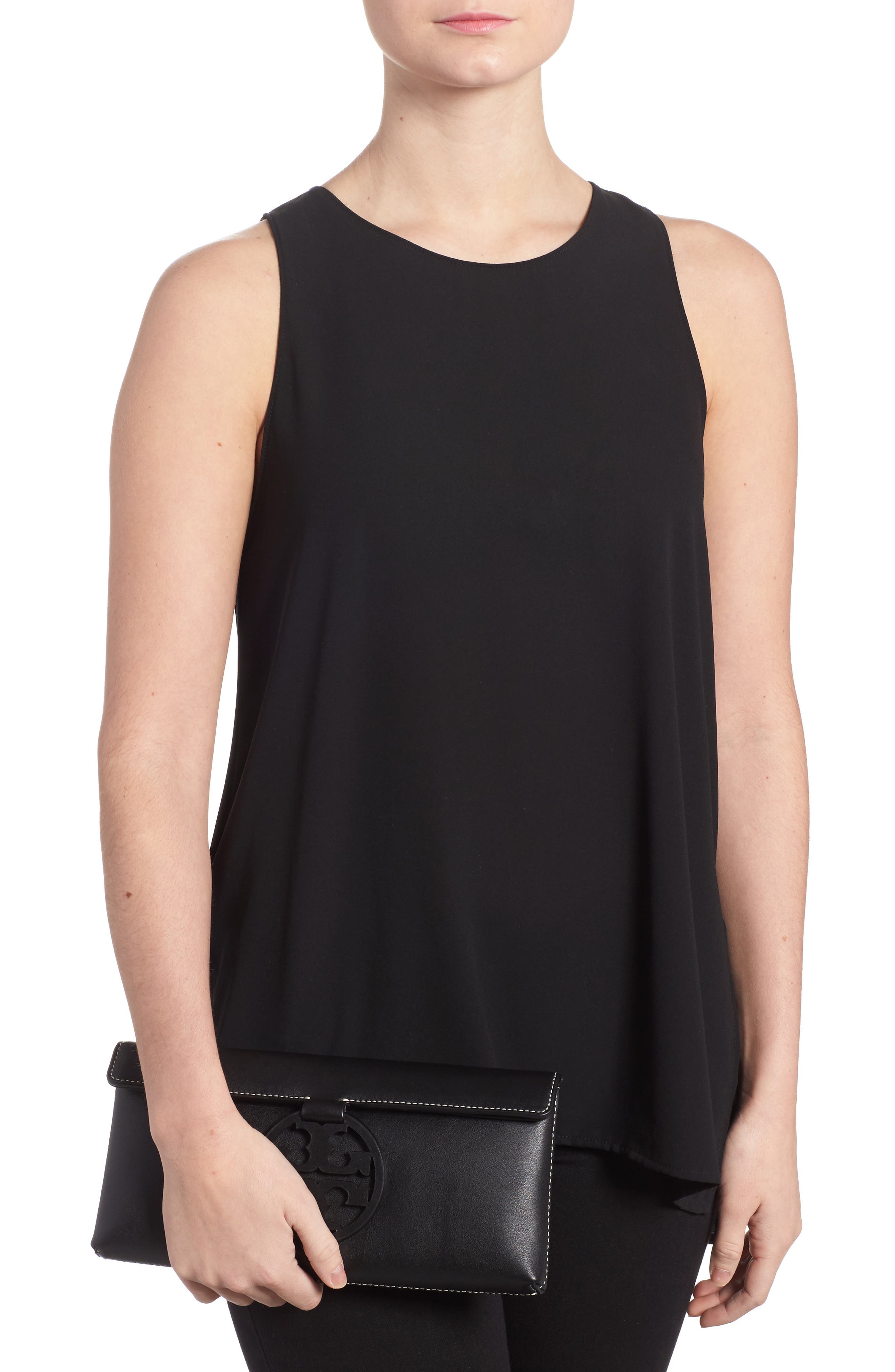 Tory Burch Miller Leather Clutch, Alternate, color, 