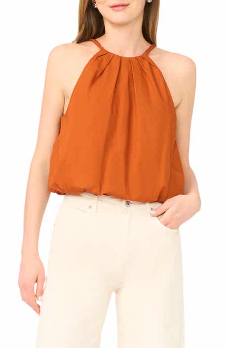 Parker Bubble Hem Halter Neck Top