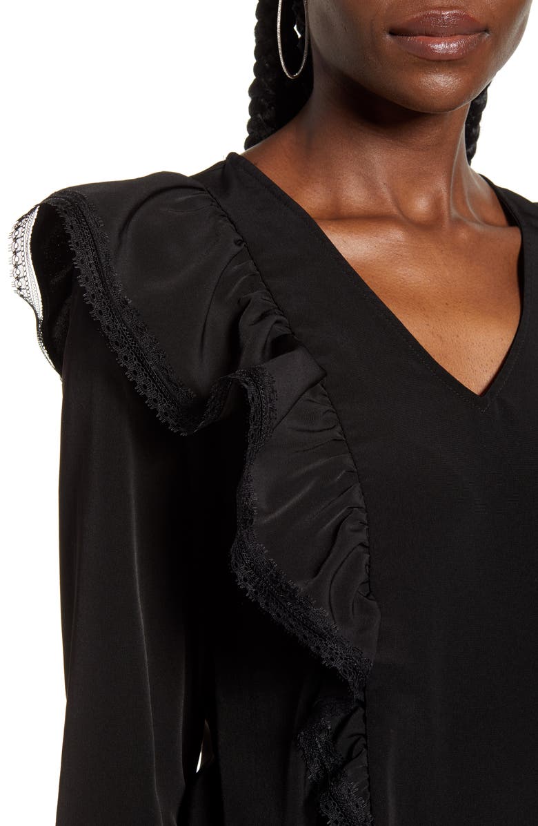 AWARE by VERO MODA VERO MODA Karma Long Sleeve Blouse, Alternate, color, 