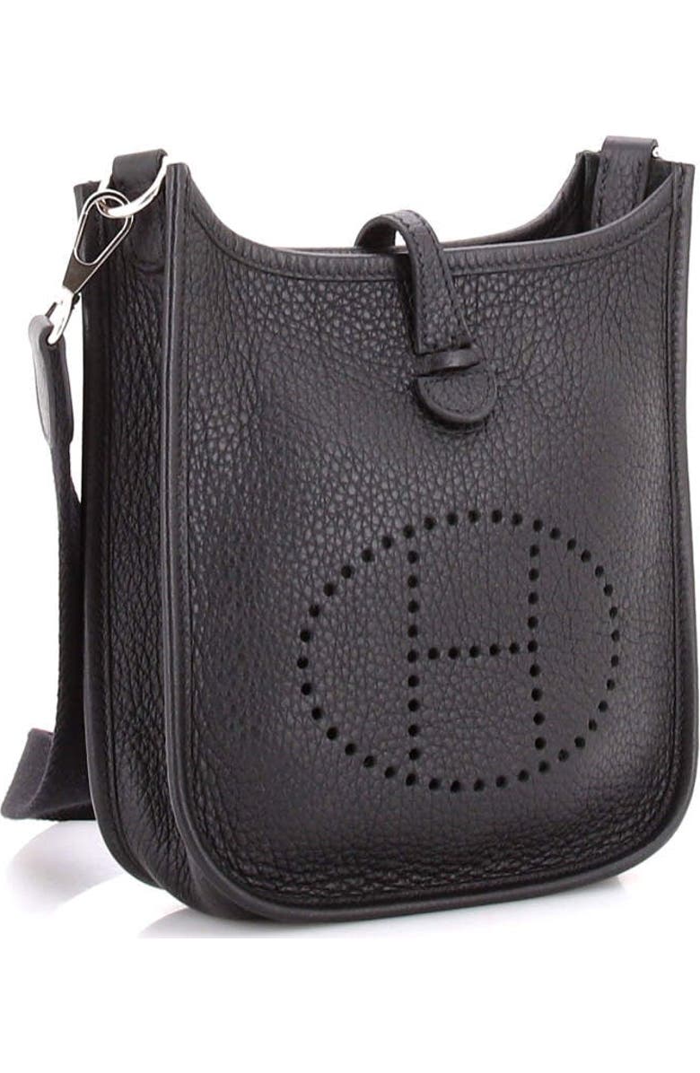 Pre-Owned Hermes Evelyne Bag Gen III Clemence TPM, Alternate, color, Noir