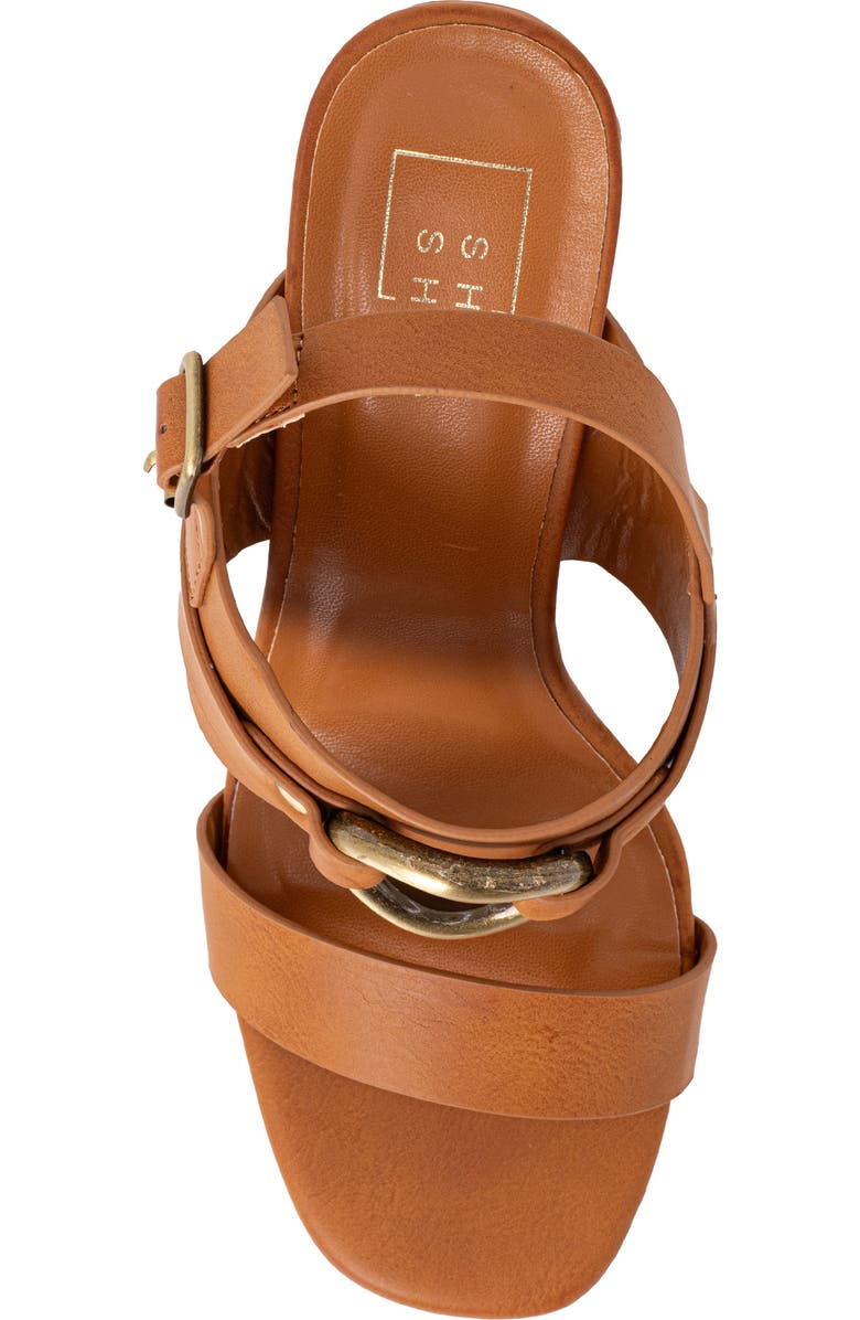 SHUSHOP Hannah Block Heel Slingback Sandal, Alternate, color, Camel