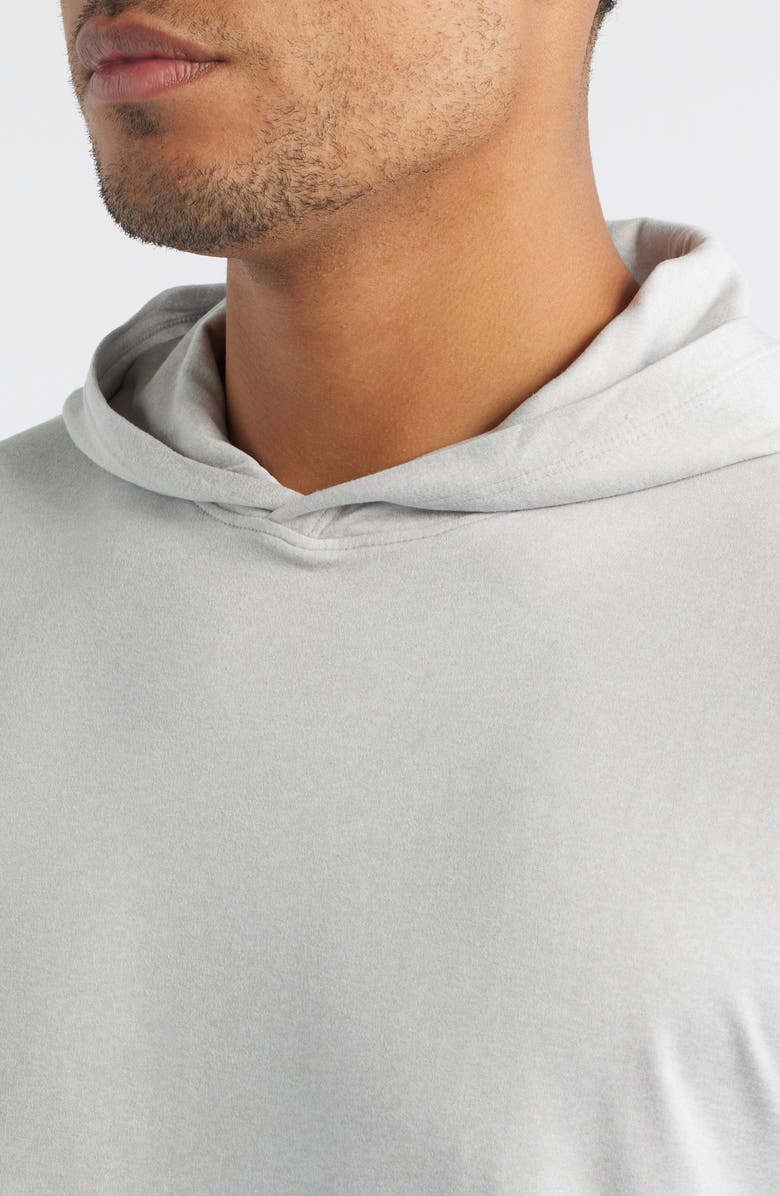 Zella Dynamic Hooded T-Shirt, Alternate, color, Grey Fog Heather