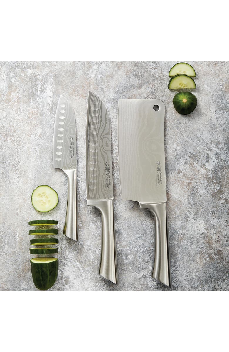 Cuisine::pro<sup>®</sup> Damashiro<sup>®</sup> 3-Piece Ultimate Knife Set, Alternate, color, Silver