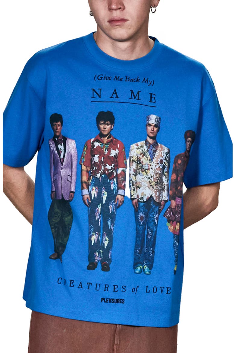 Creatures Heavyweight Graphic T-Shirt, Main, color, BLUE