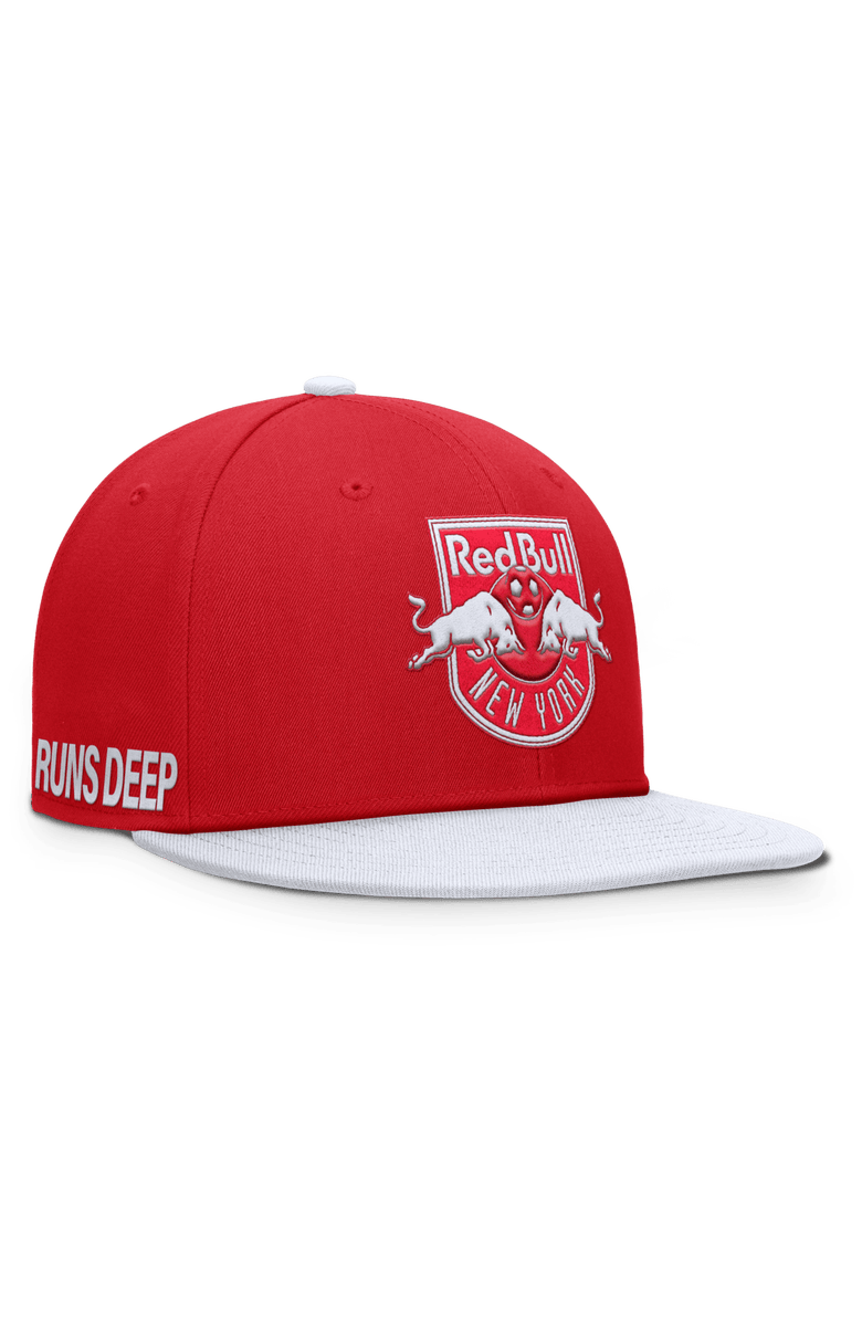 FANATICS Men's Fanatics Red New York Red Bulls Sitter Snapback Hat, Main, color, 