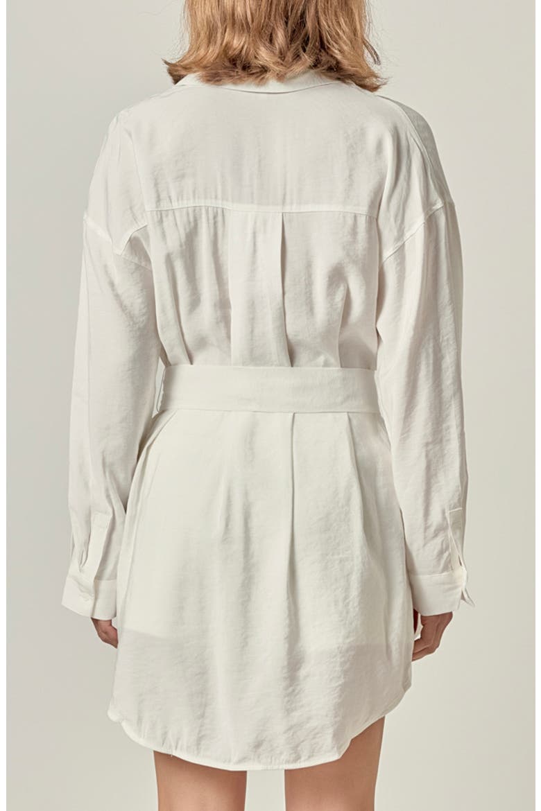Oversize Long Sleeve Shirt, Alternate, color, WHITE