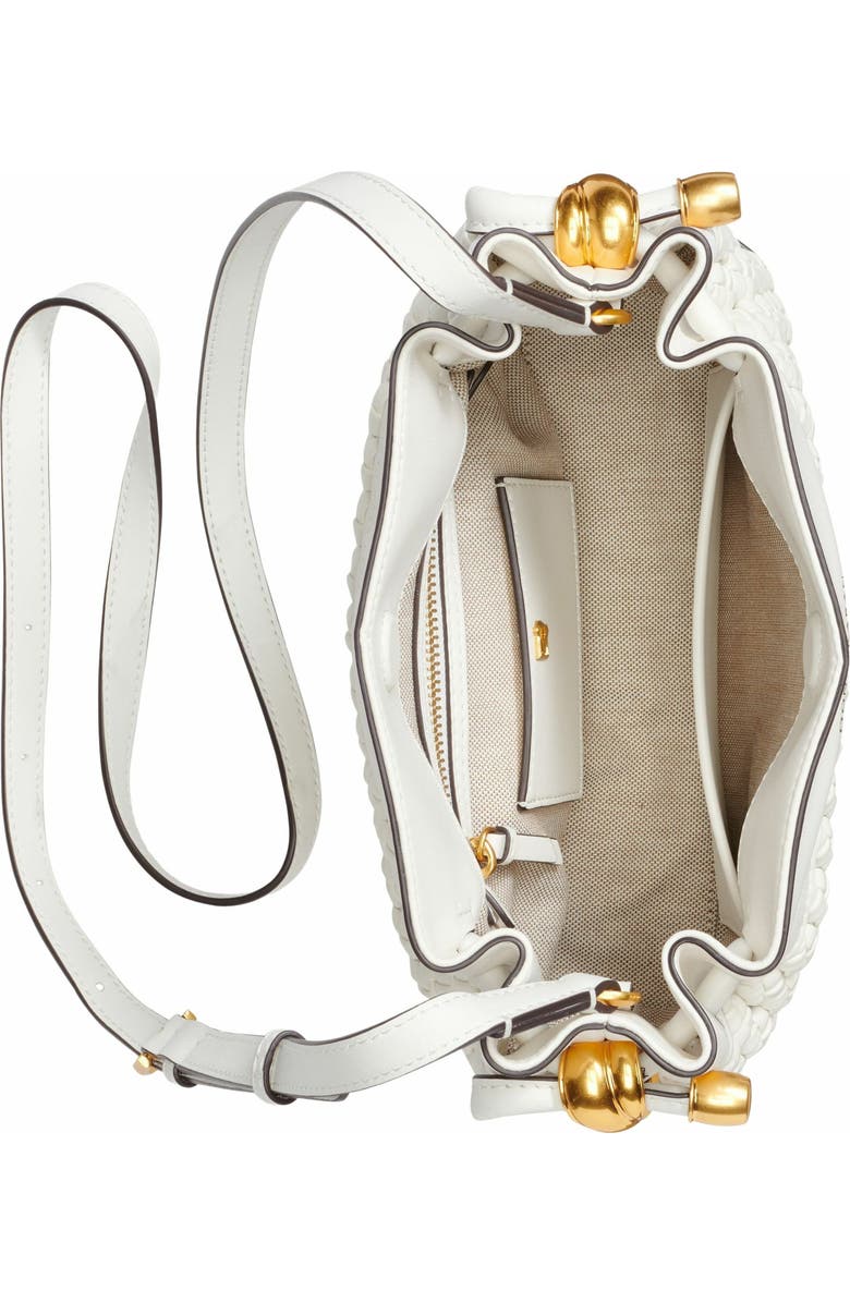 Donna Karan New York Cashmere Woven Crossbody Bag, Alternate, color, Brilliant White