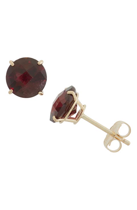 Amethyst Stud Earrings