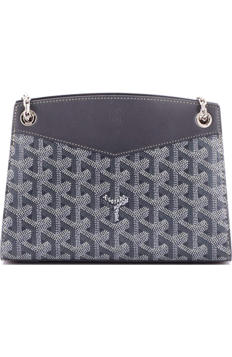 Pre-Owned Goyard Structured Rouette Chain Shoulder Bag Coated Canvas Mini, Alternate, color, Gray