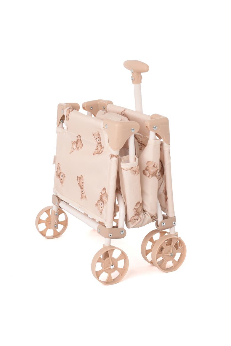 Teddy Toy Wagon Beige & Bear, Push & Pull Cart, Kids 3+, Alternate, color, Beige