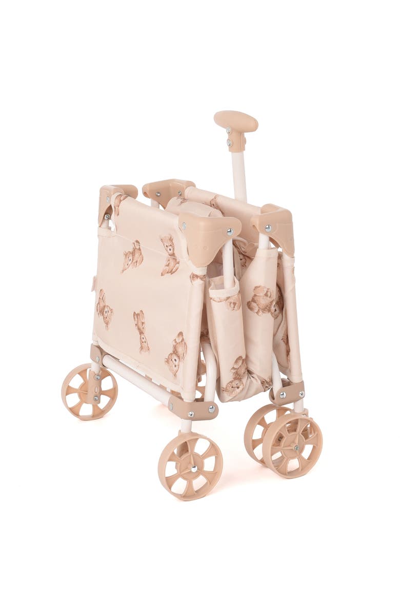 Roma Prams Teddy Toy Wagon Beige & Bear, Push & Pull Cart, Kids 3+, Alternate, color, Beige