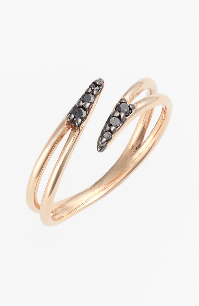 Kismet by Milka 'Lumiere' Diamond Midi Ring, Main, color, 