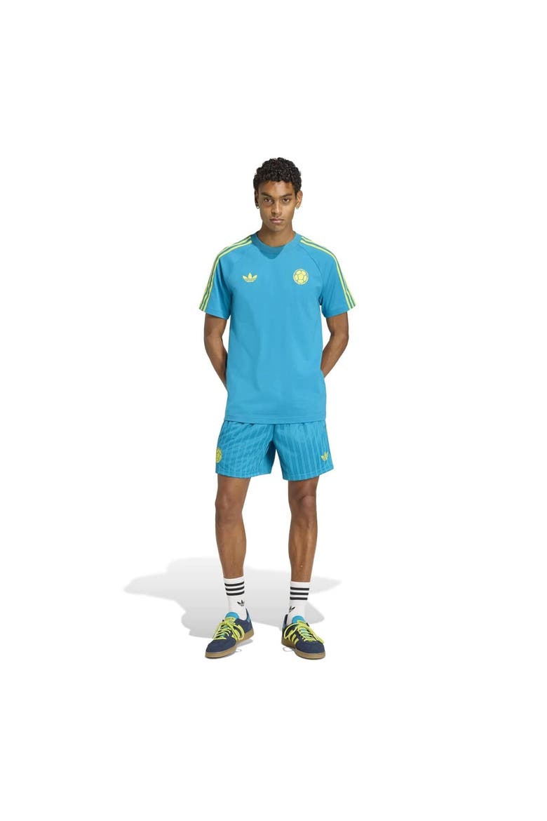 Men's adidas Turquoise Colombia National Team Originals Shorts, Alternate, color, Turquoise