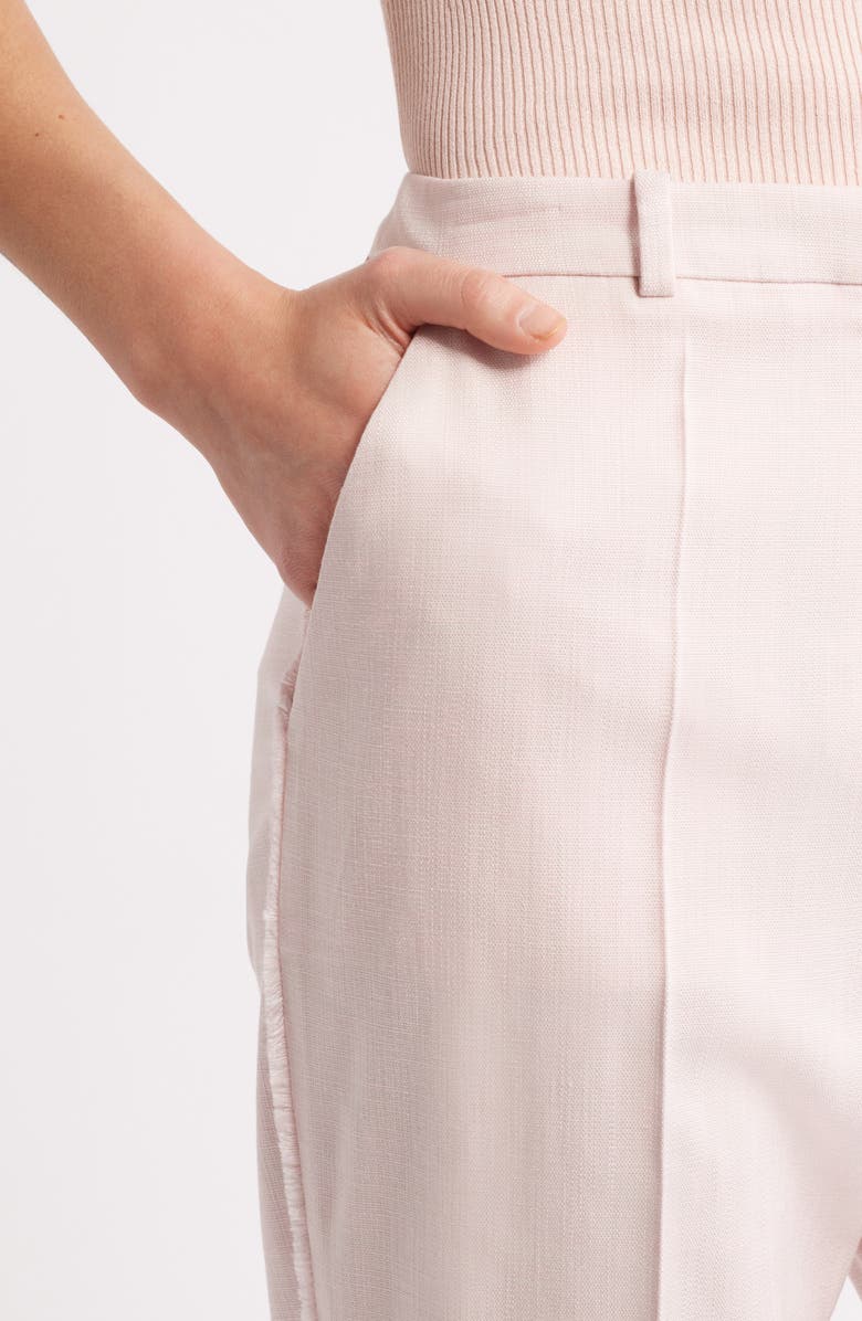 BOSS Tanya Straight Leg Pants, Alternate, color, Crystal Melange