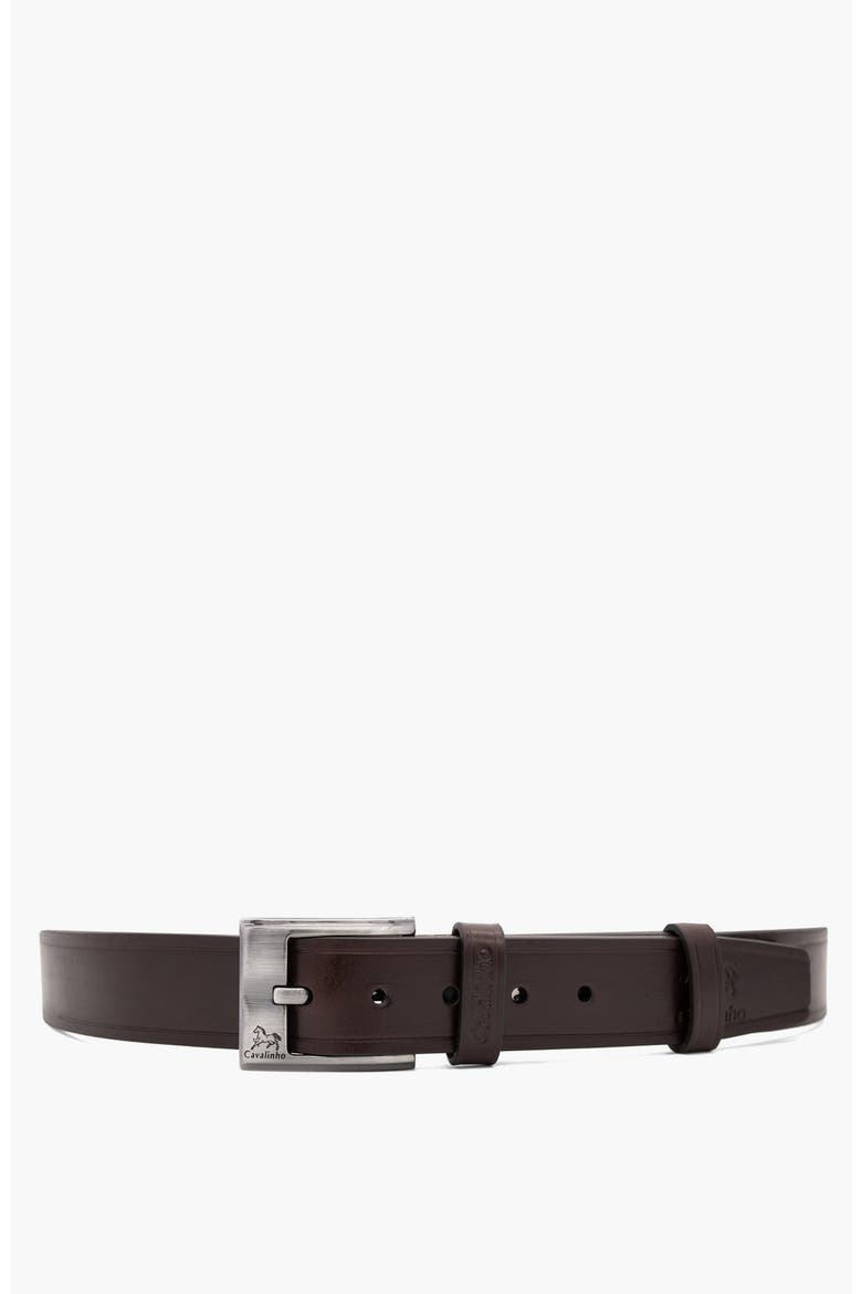 Gentleman 514 Smooth Leather Belt, Main, color, Brown