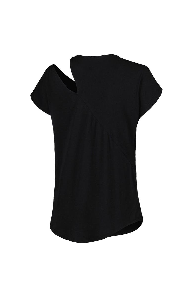 KIYA TOMLIN Women's KIYA TOMLIN Black Buffalo Bills Cut Out Tri-Blend Shirt, Alternate, color, 