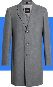 BOSS Hendrick Wool Blend Coat